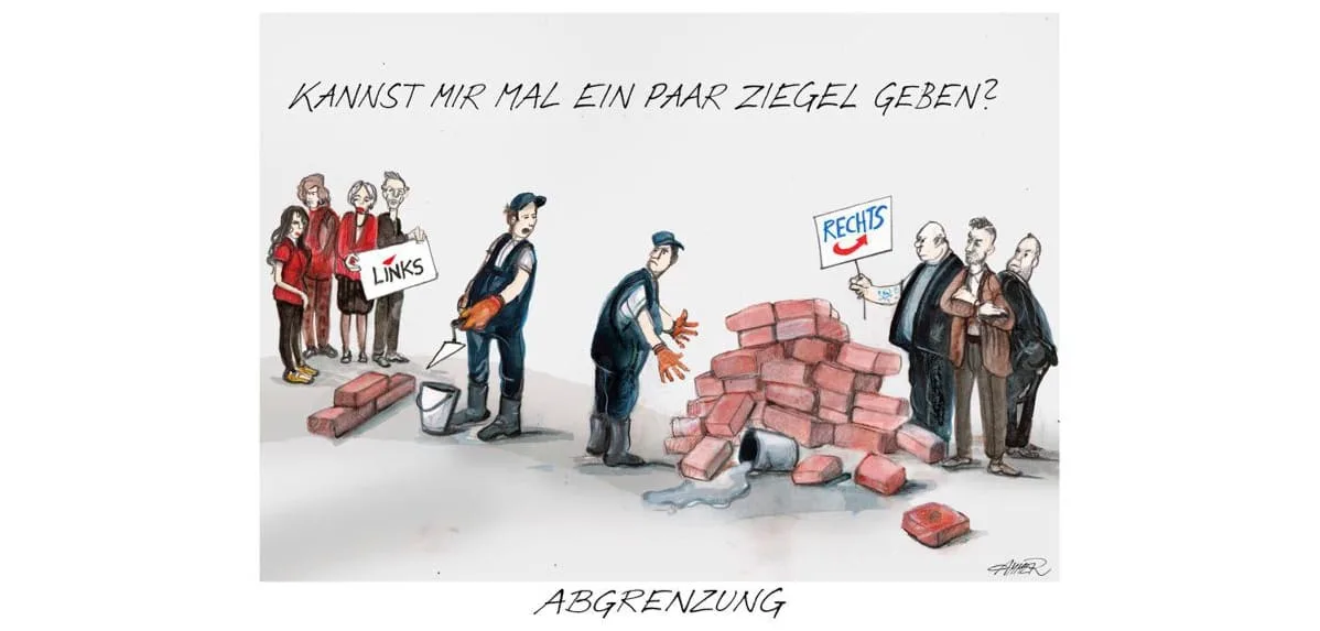 Die besten Karikaturen der WELT – Brandmauer-Bauboom