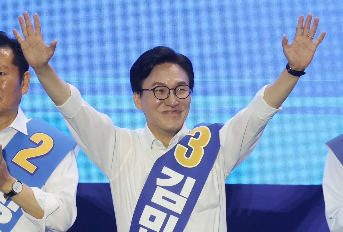 김민석, 8.4%p 차로 정청래 앞섰다…누적 金 49.91%-鄭 41.51%