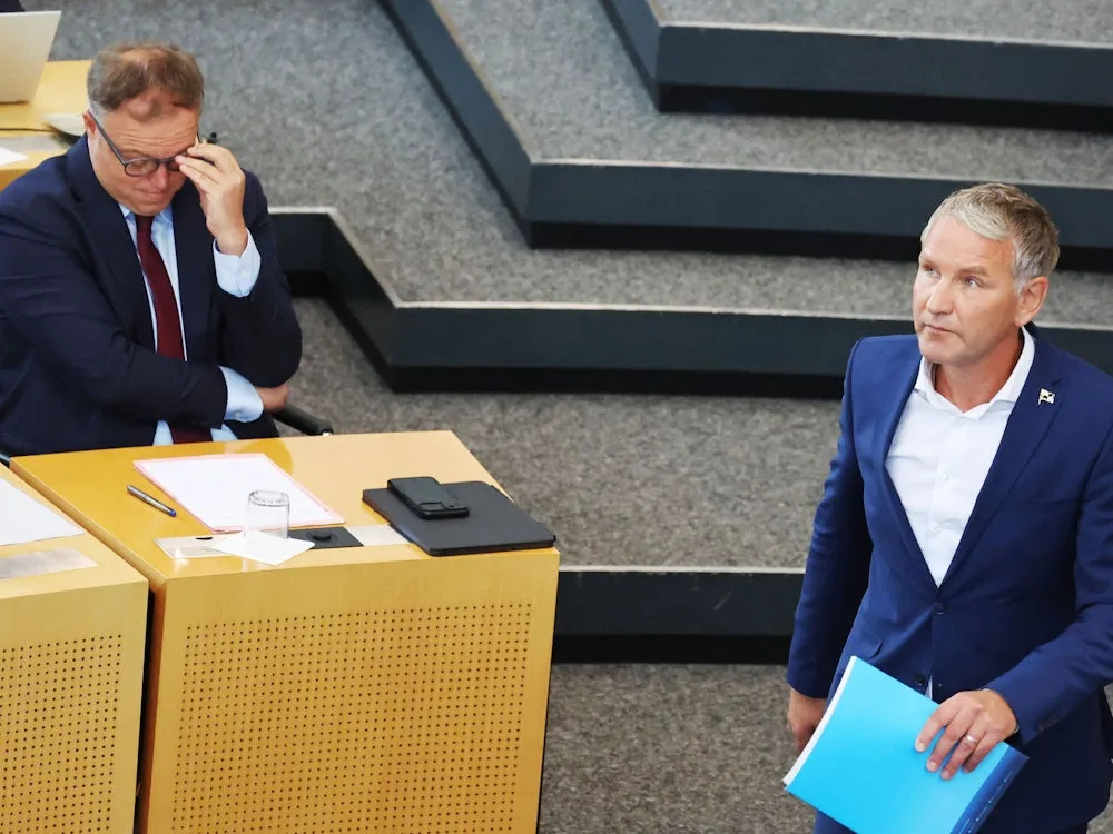 Thüringen: Höcke scheitert erneut mit Misstrauensvotum gegen Voigt