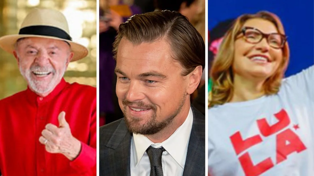 Lula e Janja recebem Leonardo DiCaprio no Palácio do Planalto para discutir meio ambiente