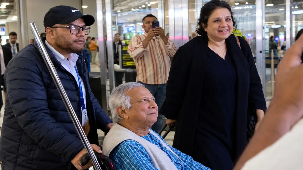 Bangladesh warns legal action after Yunus heckled at New York airport