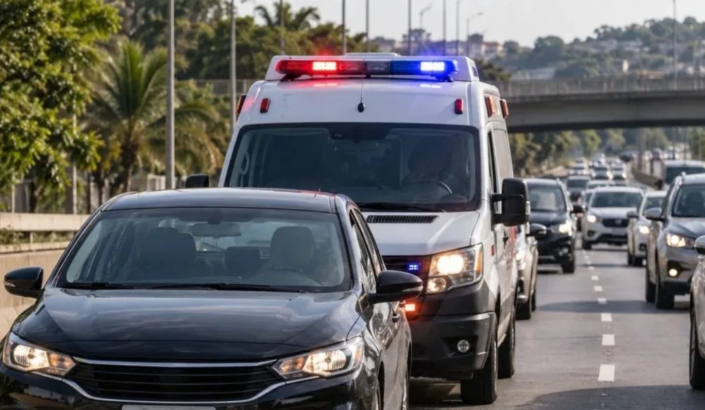 Motorista bloqueia ambulância, recebe multa de R$ 80 mil e perde habilitação