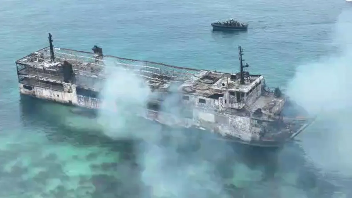 Philippines ferry fire: At least five killed in blaze, with smoke hindering efforts to locate dozens still missing