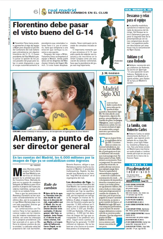 “Para Alemany el Madrid era el summum, pero rechazó la oferta de Florentino”