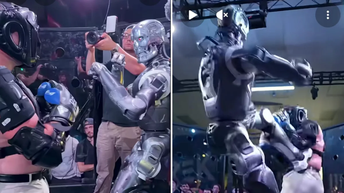 El video de boxeo entre el influencer Frankie LaPenna y un robot: fue tan real que hubo lesiones