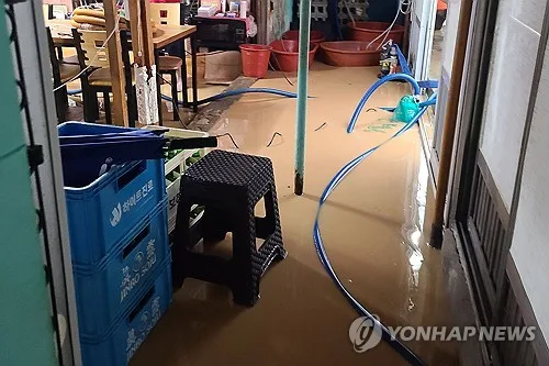 남부 호우에 도로침수·수목전도 등 피해 135건…경남엔 강한 비