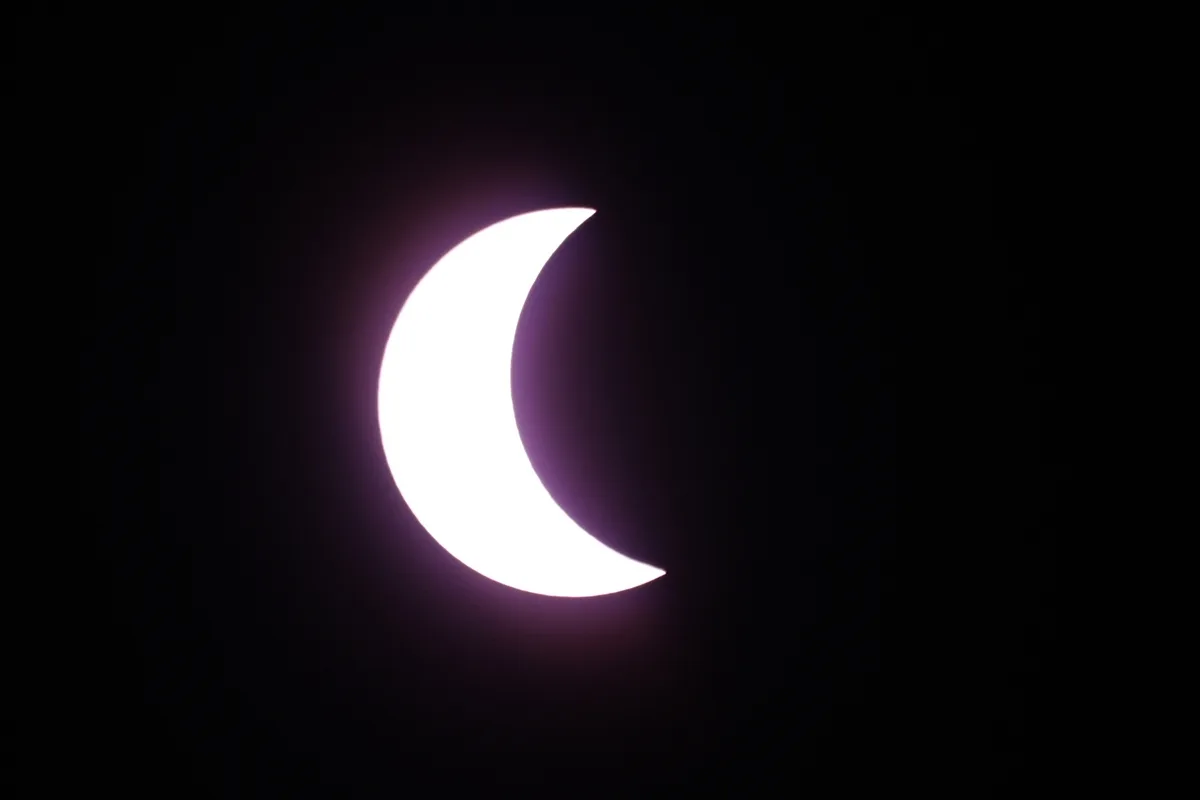 Passageiros assistem eclipse solar total em pleno voo