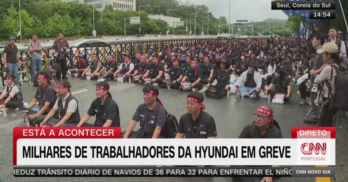 Este protesto de trabalhadores na Coreia do Sul é diferente daquilo a que estamos habituados