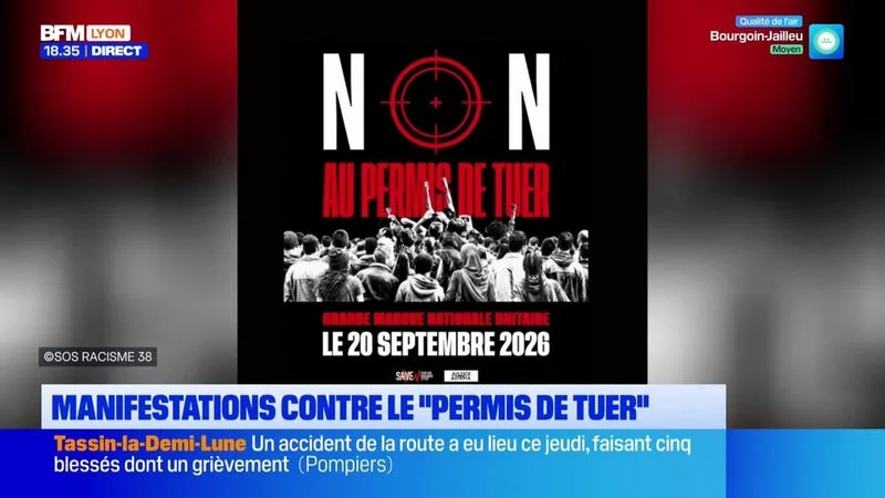 Rhône : Manifestations prévues ce dimanche contre le “permis de tuer” pour les forces de l'ordre