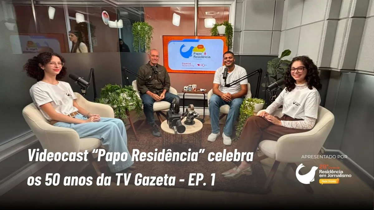 Do 16 mm à inteligência artificial: Papo Residência vira videocast e celebra 50 anos da TV Gazeta
