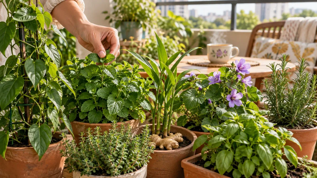 7 plantas medicinais utilizadas tradicionalmente para aliviar desconfortos respiratórios e que também podem compor uma horta doméstica funcional