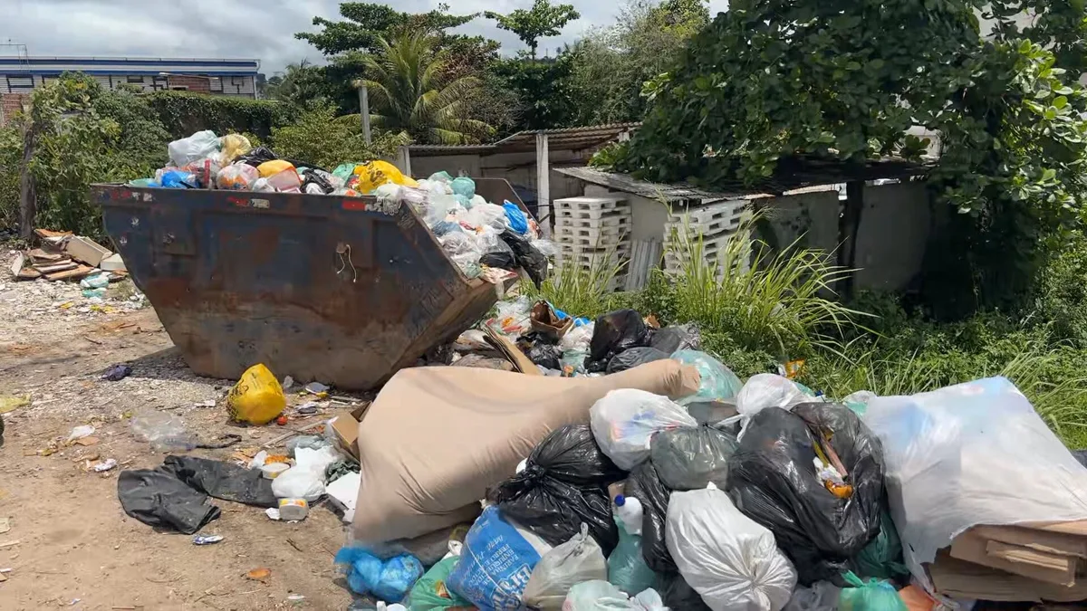Feto morto é encontrado em caçamba de lixo na BR-408, em Jaboatão
