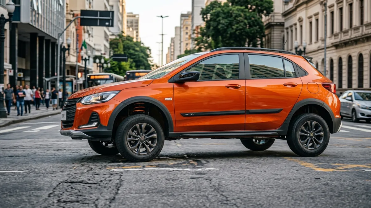 Hatch popular cresce quase 60 mm, ganha 201 mm de vão livre e muda pneus e suspensão para enfrentar ruas ruins