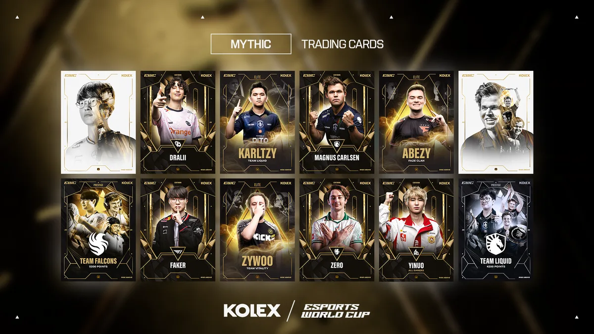 Em parceria com a Kolex, Esports World Cup lança cards colecionáveis