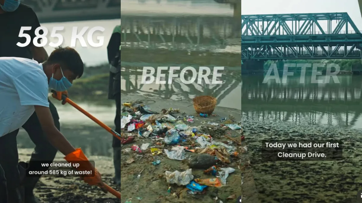 585kg waste gone in 4.5 hrs, Bittu Tabahi takes cleanliness mission to Delhi’s Yamuna