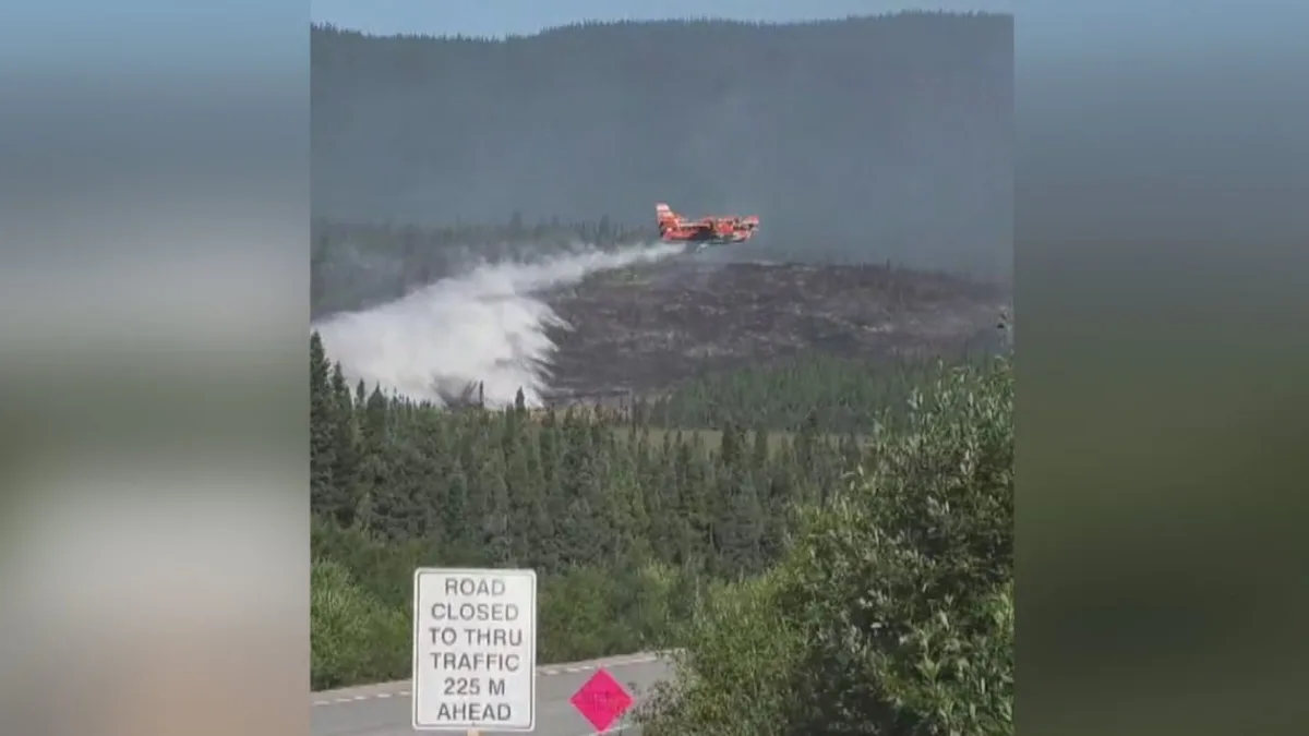 Out of control fire more than doubles in size in Port Hope Simpson, N.L.