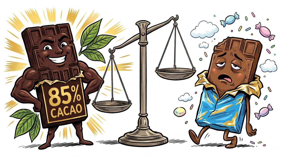 Cuánto chocolate amargo conviene comer por día y qué porcentaje de cacao recomiendan