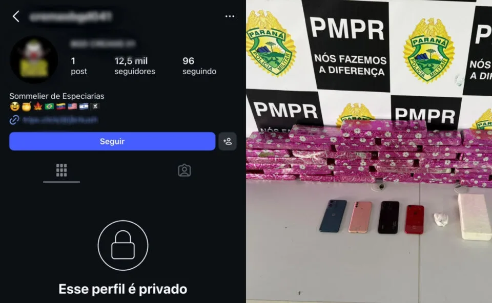 Delivery do tráfico! Trio é preso com maconha, cocaína e haxixe no Uberaba, em Curitiba