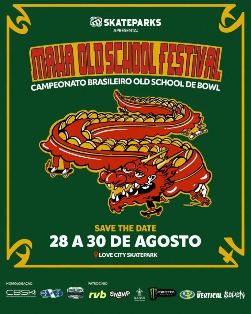 Maha Old School Festival reúne gerações do skate brasileiro em Curitiba