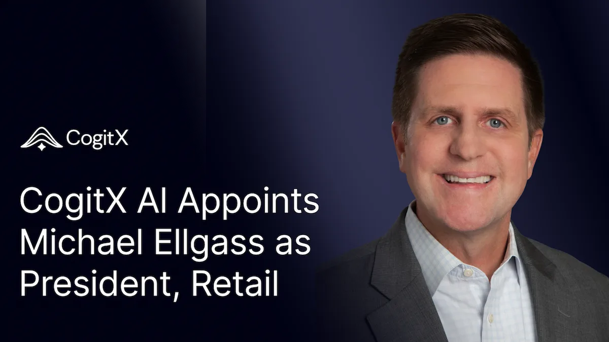 CogitX AI Appoints Michael Ellgass as President, Retail