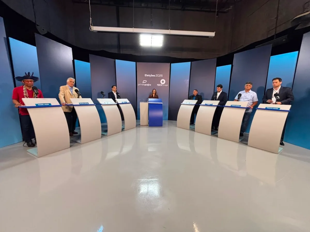 Sem Riedel, 1º debate entre candidatos ao governo de MS foca em ataques à atual gestão