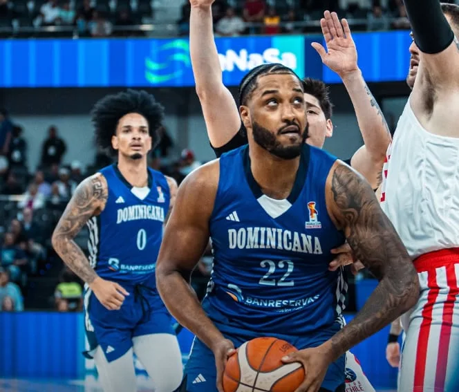 República Dominicana vence 101-66 a Chile y acaricia la clasificación al Mundial de Baloncesto Catar 2027