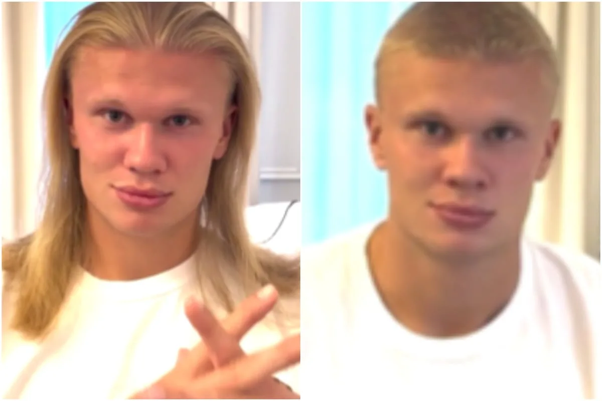 Erling Haaland cuts off famous long hair as shock look revealed for new season