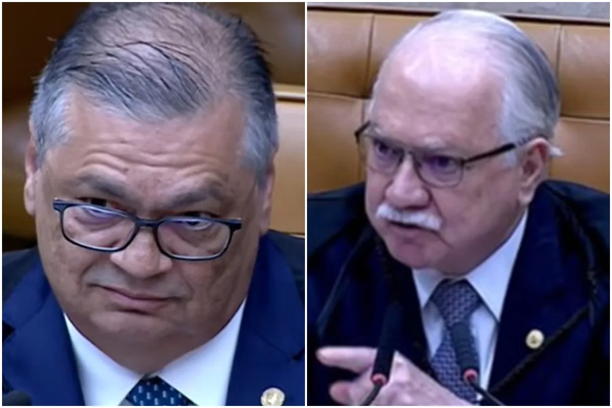 Fachin eleva tom e chama a atenção de Dino para seguir regras na sessão