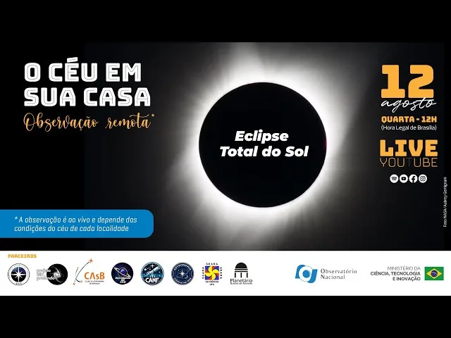 Eclipse solar total ocorre hoje: assista ao vivo ao fenômeno