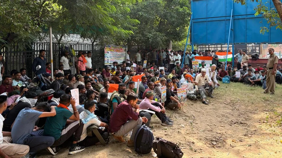Before CJP, 400 former BSF personnel were denied permission to protest in Jantar Mantar