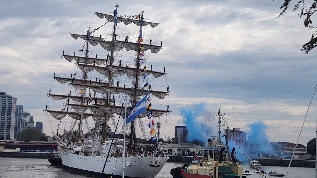 Arribó la Fragata Libertad a Buenos Aires y concluyó su 54° viaje de instrucción: cómo fue el recorrido