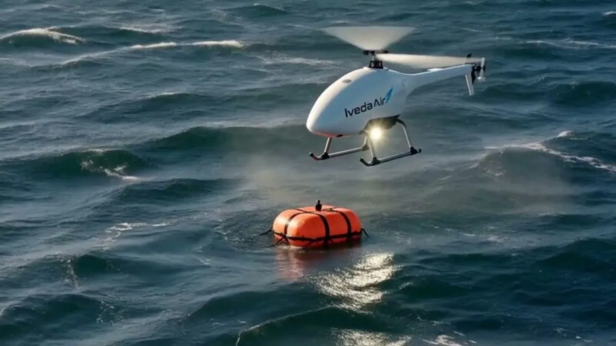 Could helicopter drones be the next big military breakthrough? This US firm says its new unit can fly up to five times longer than traditional battery-powered quadcopters