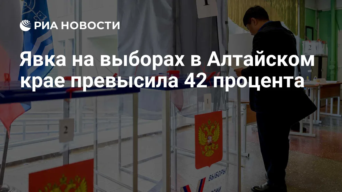 Явка на выборах в Алтайском крае превысила 42 процента