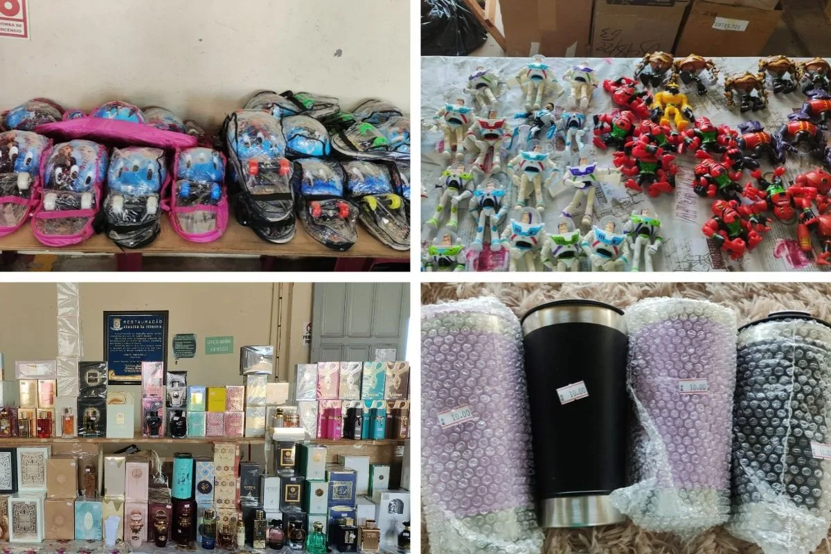Celulares, brinquedos e importados: bazar solidário vende itens da Receita Federal