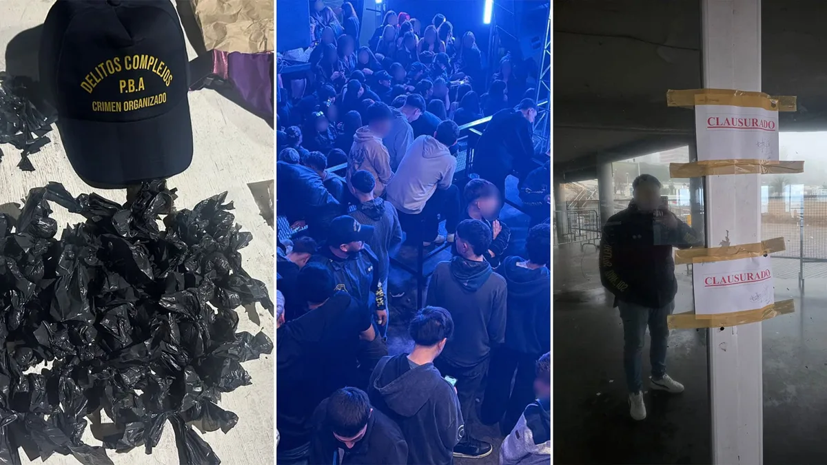 Operativo antidrogas en boliches de Mar del Plata: secuestraron 45 envoltorios de cocaína y encontraron a 97 menores