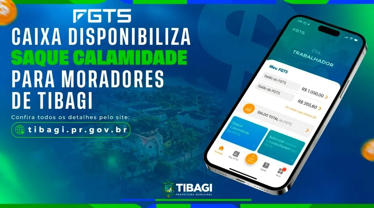 Caixa libera saque calamidade para moradores de cidade do Paraná