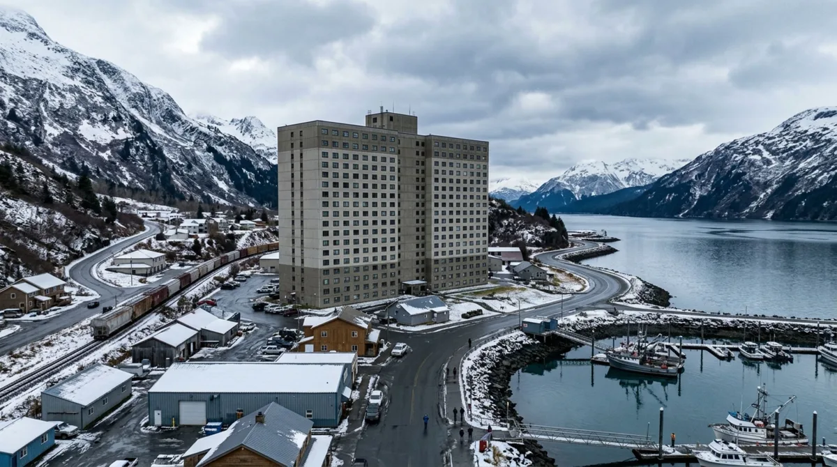 Uma cidade do Alasca tem cerca de 270 habitantes e a maioria mora no mesmo prédio de 14 andares construído originalmente para abrigar militares