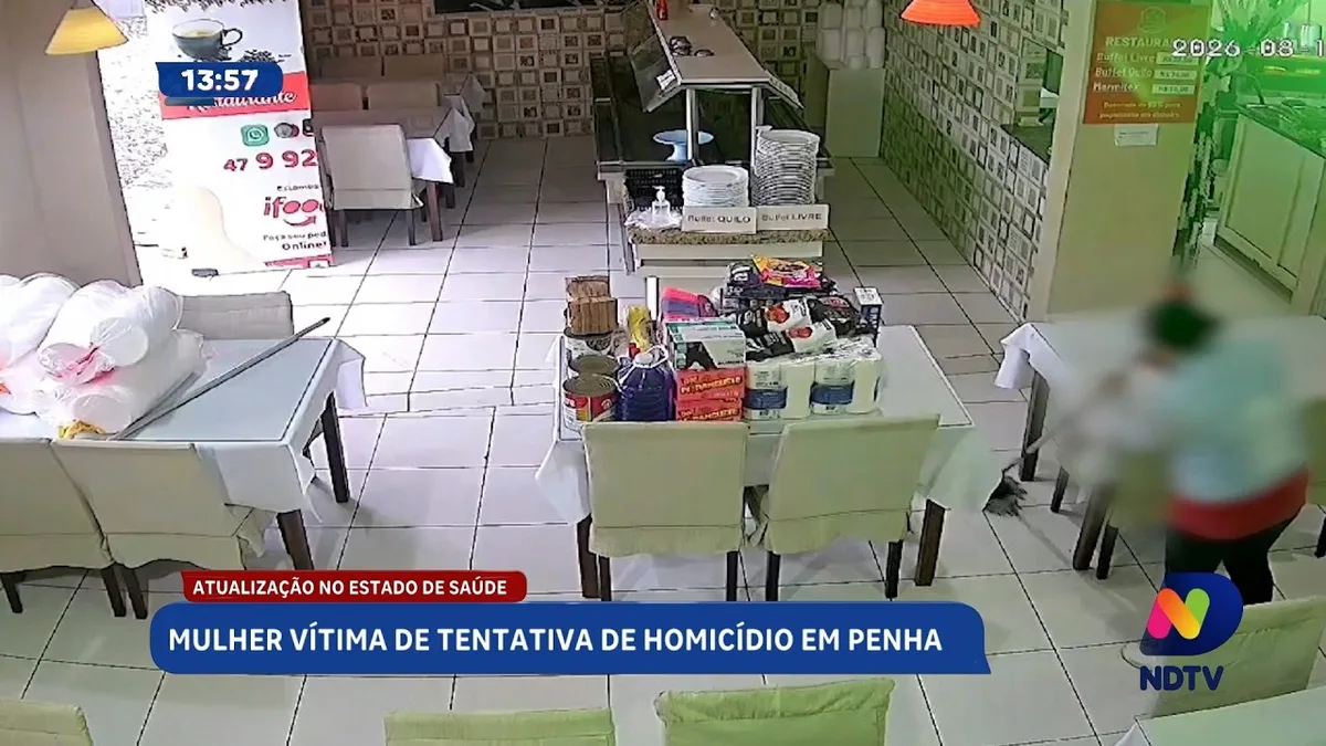 Mulher vítima de tentativa de homicídio em Penha tem saúde atualizada
