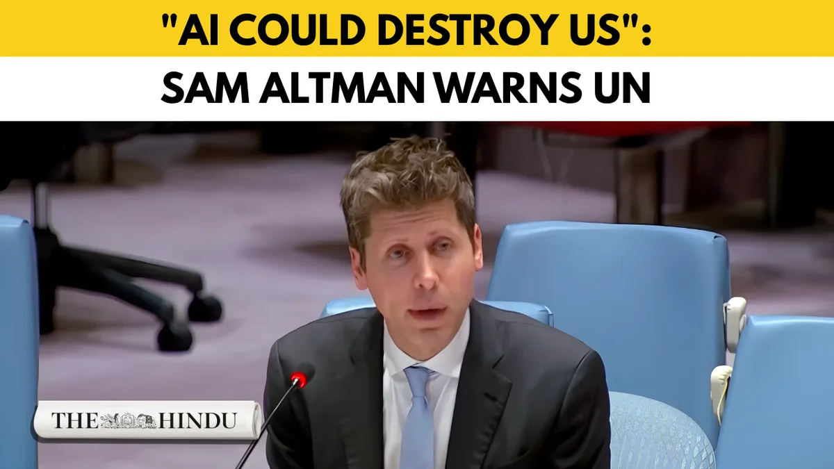 “AI must work for people”: Sam Altman calls for global AI standards at UN