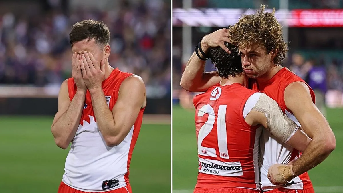 Spotlight swings back to Sydney’s banned five after preliminary final heartache: ‘Hopefully feeling sick’