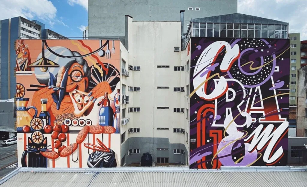 Artista paranaense transforma letras em arte e espalha coragem por Curitiba