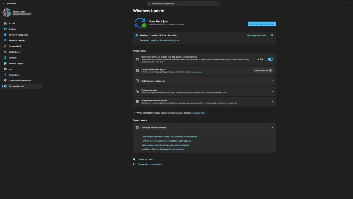 Windows 11 26H2 entre dans la dernière ligne droite, voici comment l’installer