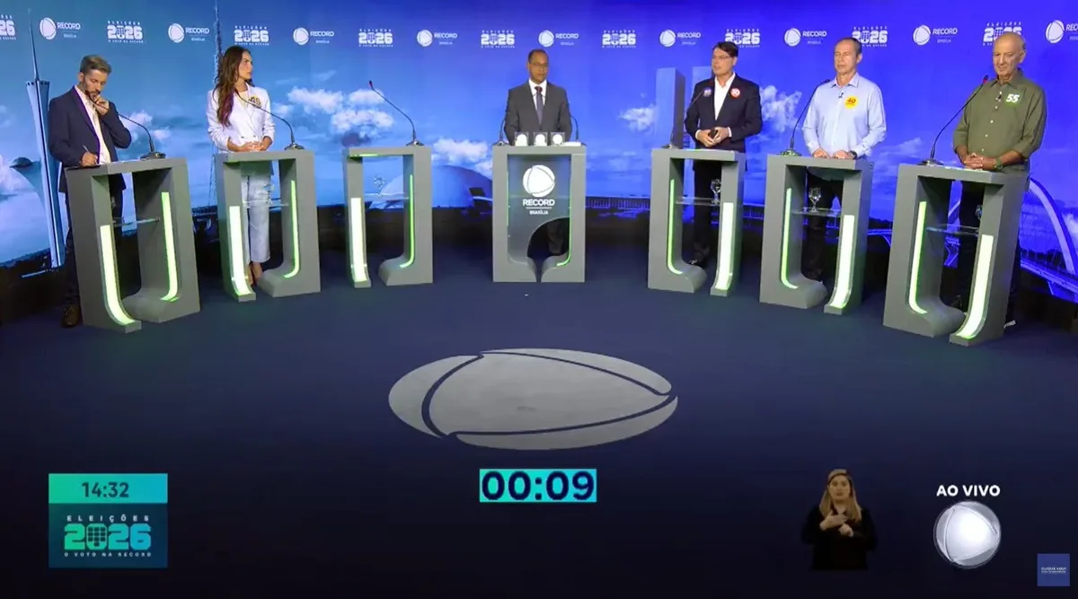 Candidatos ao GDF participam de mais um debate sem Celina; saúde, educação e economia dominaram discussão