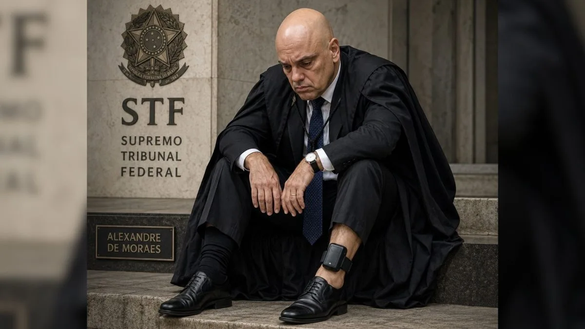 Aliado de Trump, Jason Miller publica imagem de IA de Alexandre de Moraes com tornozeleira eletrônica antes de julgamento no STF