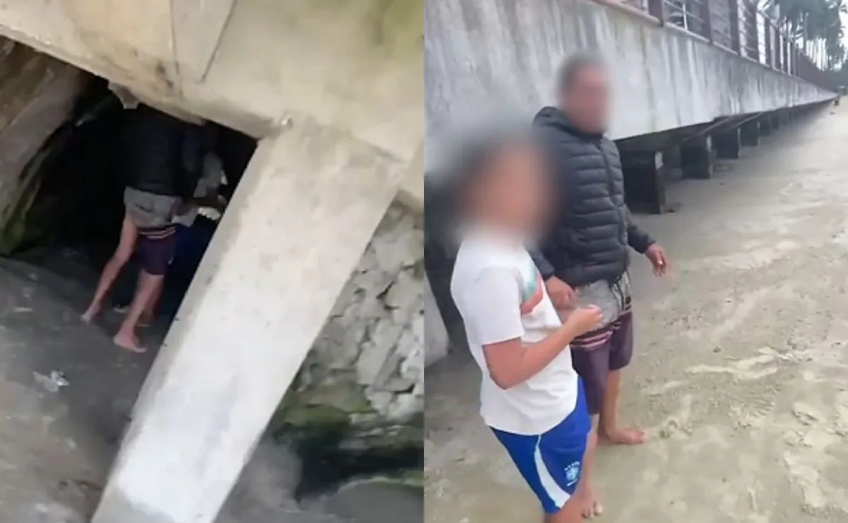 Homem é preso suspeito de tentativa de estupro contra menino em praia; vídeo registra flagrante de banhista