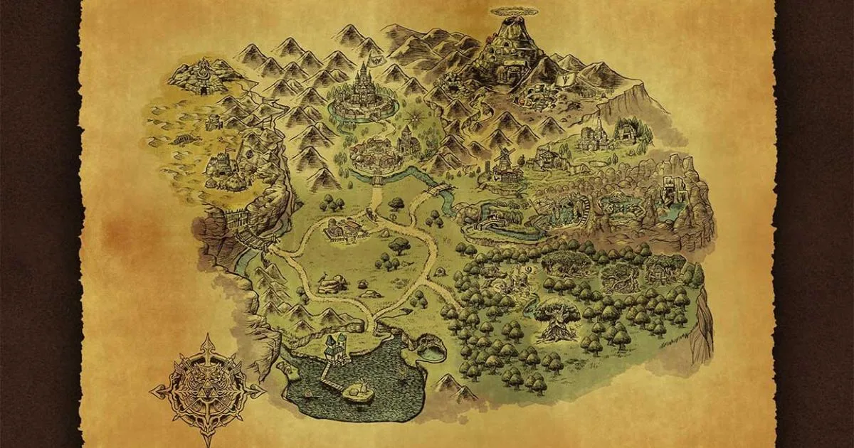 Así es el mapa de Zelda Ocarina of Time Remake: ¿es igual que el de N64?
