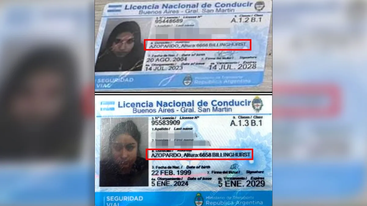 Licencias de conducir y DNI falsos: desarticularon una red que operaba en San Martín y en Ezeiza