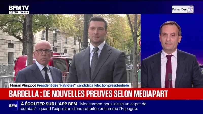 Nouvelles révélations de Mediapart sur Jordan Bardella: "Aujourd'hui le RN ment aux Français, il y a d'autres mensonges qui sont bien plus graves", déclare Florian Philippot, président des (Patriotes) et candidat à l'élection présidentielle
