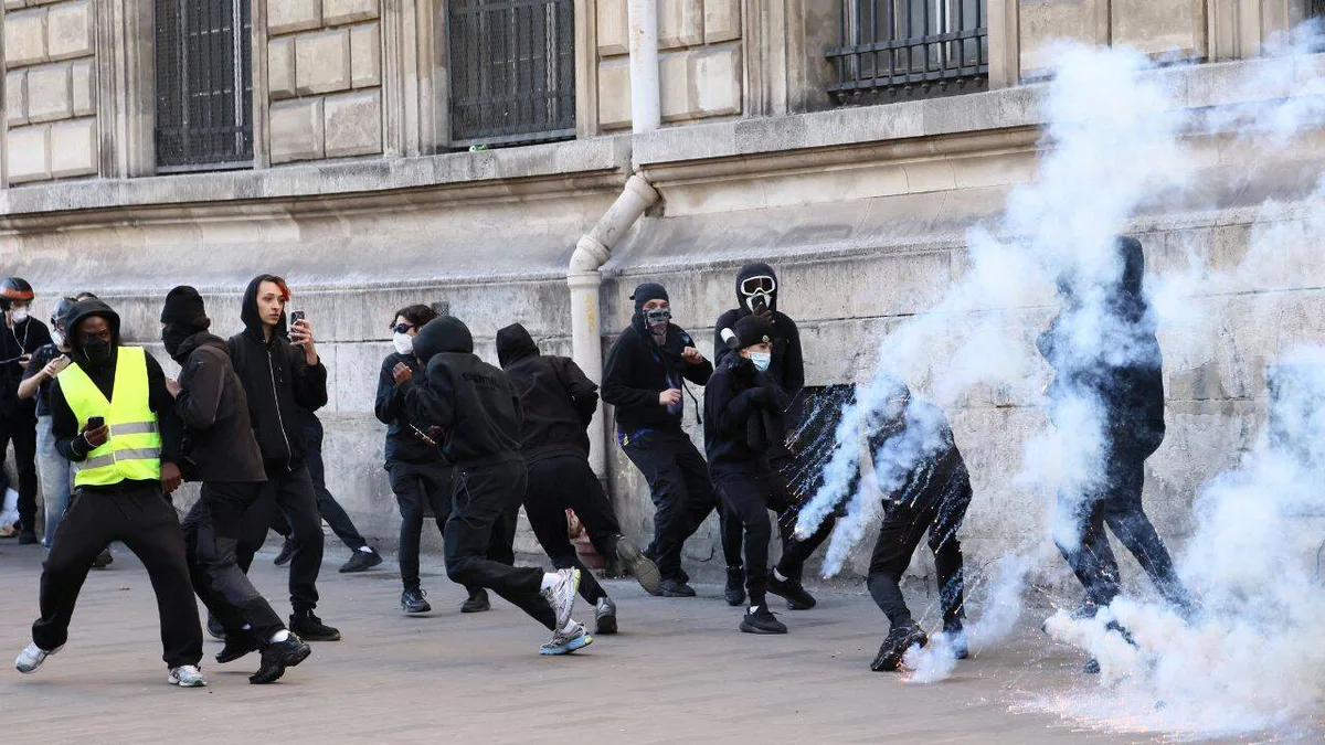 Tear Gas At France Protests: Police clash with crowds over rising costs; authorities fear unrest