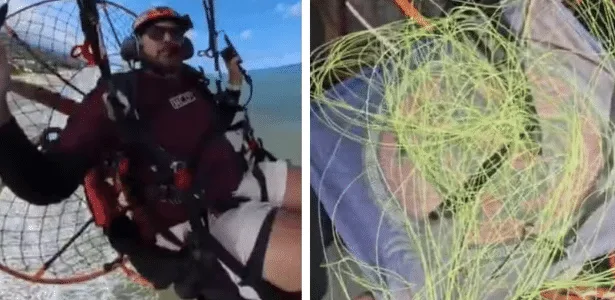 Piloto morre após parapente ser atingido por linha de pipa no ar em SP